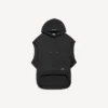 Men’s bodies sleeveless regular fit hoodie in black