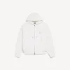 Men’s bodies zip-up hoodie in white