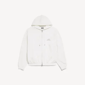 Men’s bodies zip-up hoodie in white