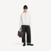 Men’s bodies zip-up hoodie in white