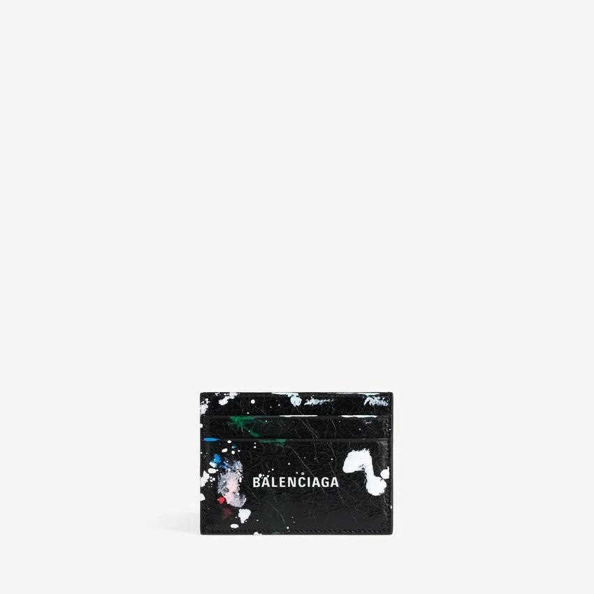 Men’s cash card holder in black/multicolor Men’s cash card holder in black/multicolor