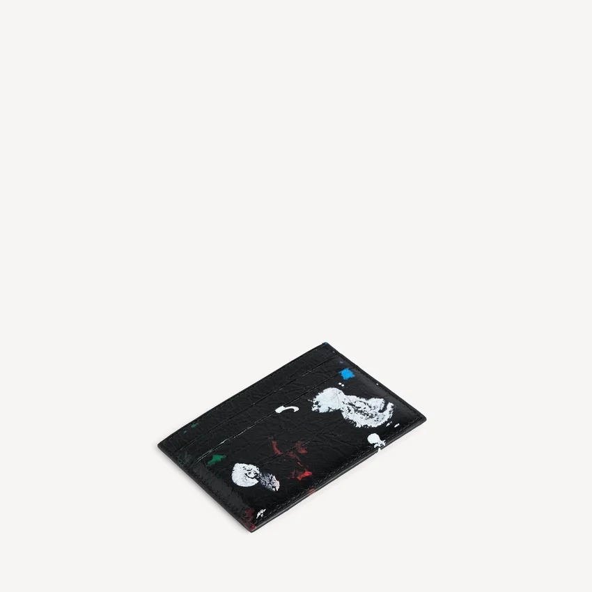 Men’s cash card holder in black/multicolor Men’s cash card holder in black/multicolor
