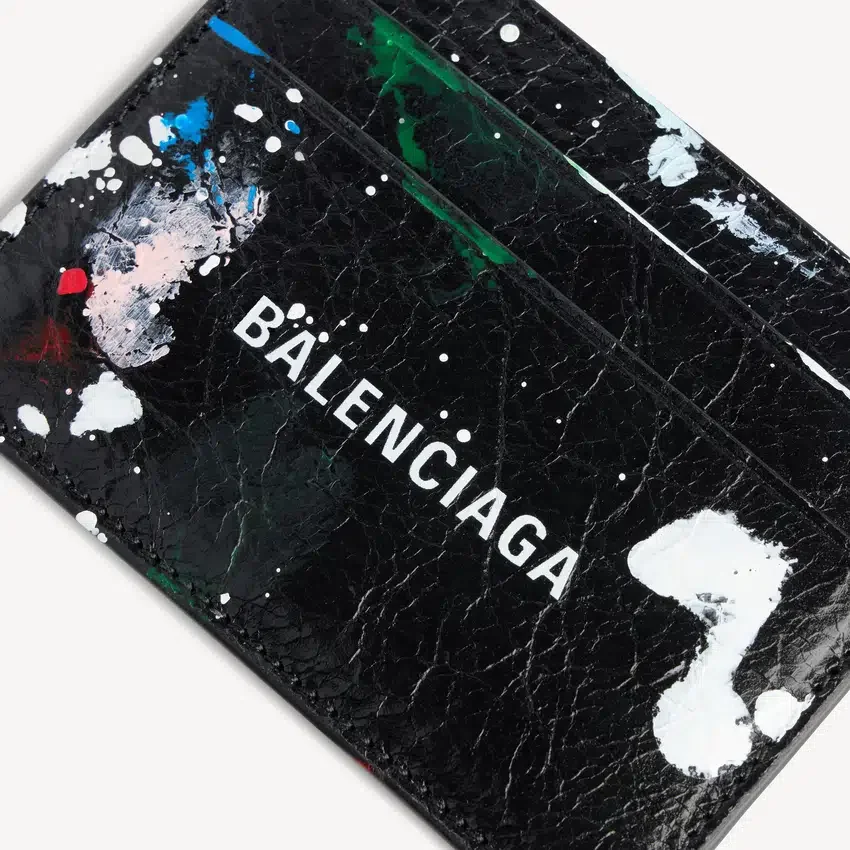 Men’s cash card holder in black/multicolor Men’s cash card holder in black/multicolor