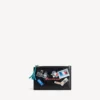 Men’s cash large long coin and card holder in black/multicolor Men’s cash large long coin and card holder in black/multicolor