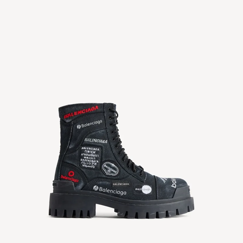 Men’s combat strike boot in black Men’s combat strike boot in black
