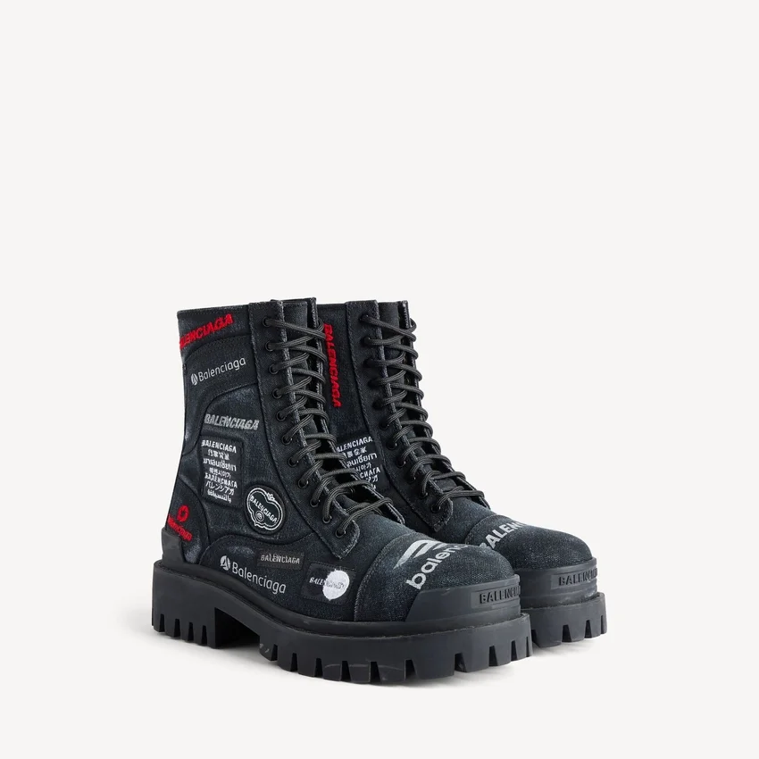 Men’s combat strike boot in black Men’s combat strike boot in black