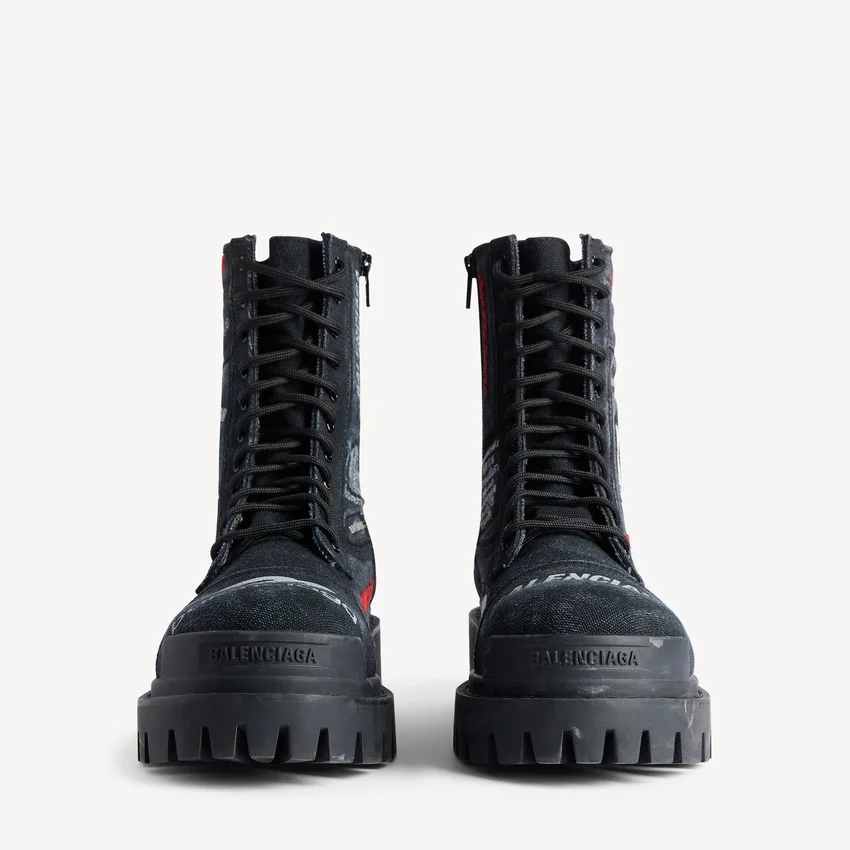 Men’s combat strike boot in black Men’s combat strike boot in black