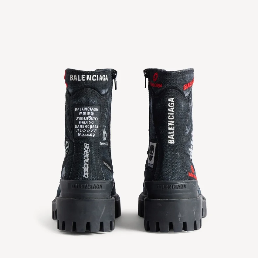 Men’s combat strike boot in black Men’s combat strike boot in black