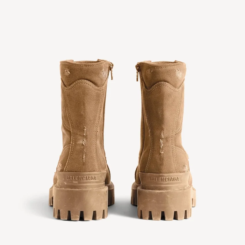 Men’s combat strike boot in brown Men’s combat strike boot in brown