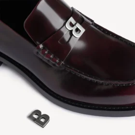 Men’s comfy loafer in dark burgundy