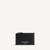 Men’s credit long coin and card holder in black