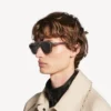 Men’s daily pilot sunglasses in light grey