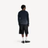 Men’s denim stay press shorts in black Men’s denim stay press shorts in black
