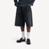 Men’s denim stay press shorts in black Men’s denim stay press shorts in black