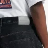 Men’s denim stay press shorts in black Men’s denim stay press shorts in black