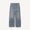 Men’s denim stitch baggy jeans in dark blue Men’s denim stitch baggy jeans in dark blue