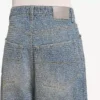 Men’s denim stitch baggy jeans in dark blue Men’s denim stitch baggy jeans in dark blue