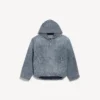 Men’s denim stitch hooded jacket in dark blue Men’s denim stitch hooded jacket in dark blue