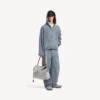 Men’s denim stitch hooded jacket in dark blue Men’s denim stitch hooded jacket in dark blue
