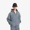 Men’s denim stitch hooded jacket in dark blue Men’s denim stitch hooded jacket in dark blue