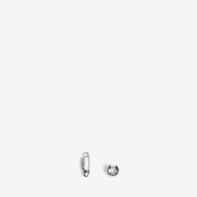 Men’s diy pin earrings in silver