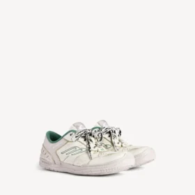Men’s hamptons medium worn-out sneaker in beige/green