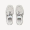 Men’s hamptons suede sneaker in off white/black Men’s hamptons suede sneaker in off white/black