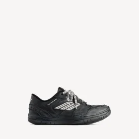 Women’s hamptons worn-out sneaker in black