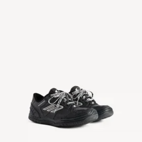 Women’s hamptons worn-out sneaker in black