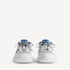 Men’s hamptons worn-out sneaker in white/dark blue/grey