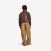 Men’s high collar bomber in castor Men’s high collar bomber in castor