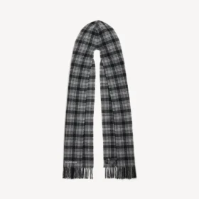 Men’s hooded scarf in grey