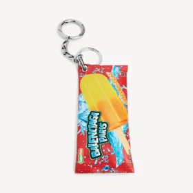 Men’s keychain/charm snack pouch in red