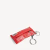 Men’s keychain/charm snack pouch in red