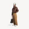 Men’s large chino pants in camel