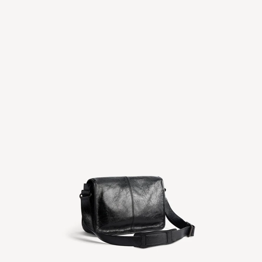 Men’s le city flap messenger bag small in black Men’s le city flap messenger bag small in black