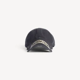 Men’s masking tape cap in faded black Men’s masking tape cap in faded black