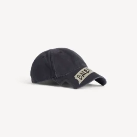 Men’s masking tape cap in faded black Men’s masking tape cap in faded black