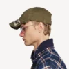 Men’s masking tape cap in khaki