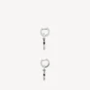 Men’s melrose b xs earrings in antique silver Men’s melrose b xs earrings in antique silver