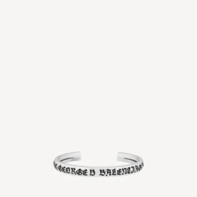 Men’s melrose cuff in antique silver