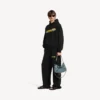 Men’s messy spray medium fit hoodie in black Men’s messy spray medium fit hoodie in black