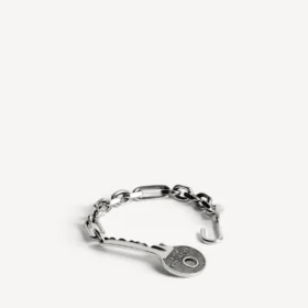 Men’s neverlost bracelet in antique silver