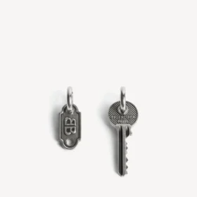 Men’s neverlost earrings in antique silver