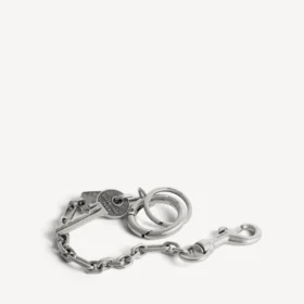 Men’s neverlost keychain in antique silver