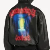 Men’s patched hooded jacket in black