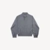 Men’s poloneck sweater in heather grey