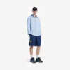 Men’s runner gradient mesh sneaker in black/blue/grey Men’s runner gradient mesh sneaker in black/blue/grey