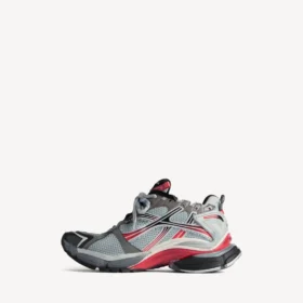 Men’s runner gradient sneaker in grey/red/black