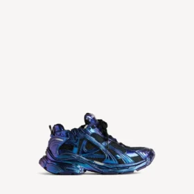 Men’s runner iridescent sneaker in blue